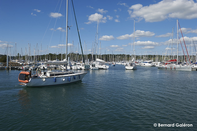 Vue sur le port de plaisance de Port-la-Forêt