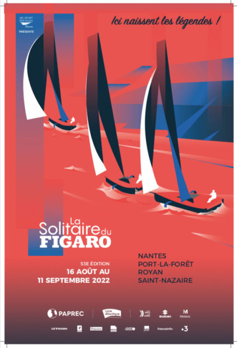 Affiche de la Solitaire du Figaro 2022