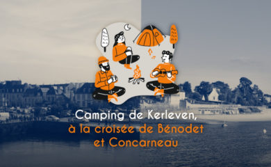 Camping de Kerleven, entre Bénodet et Concarneau